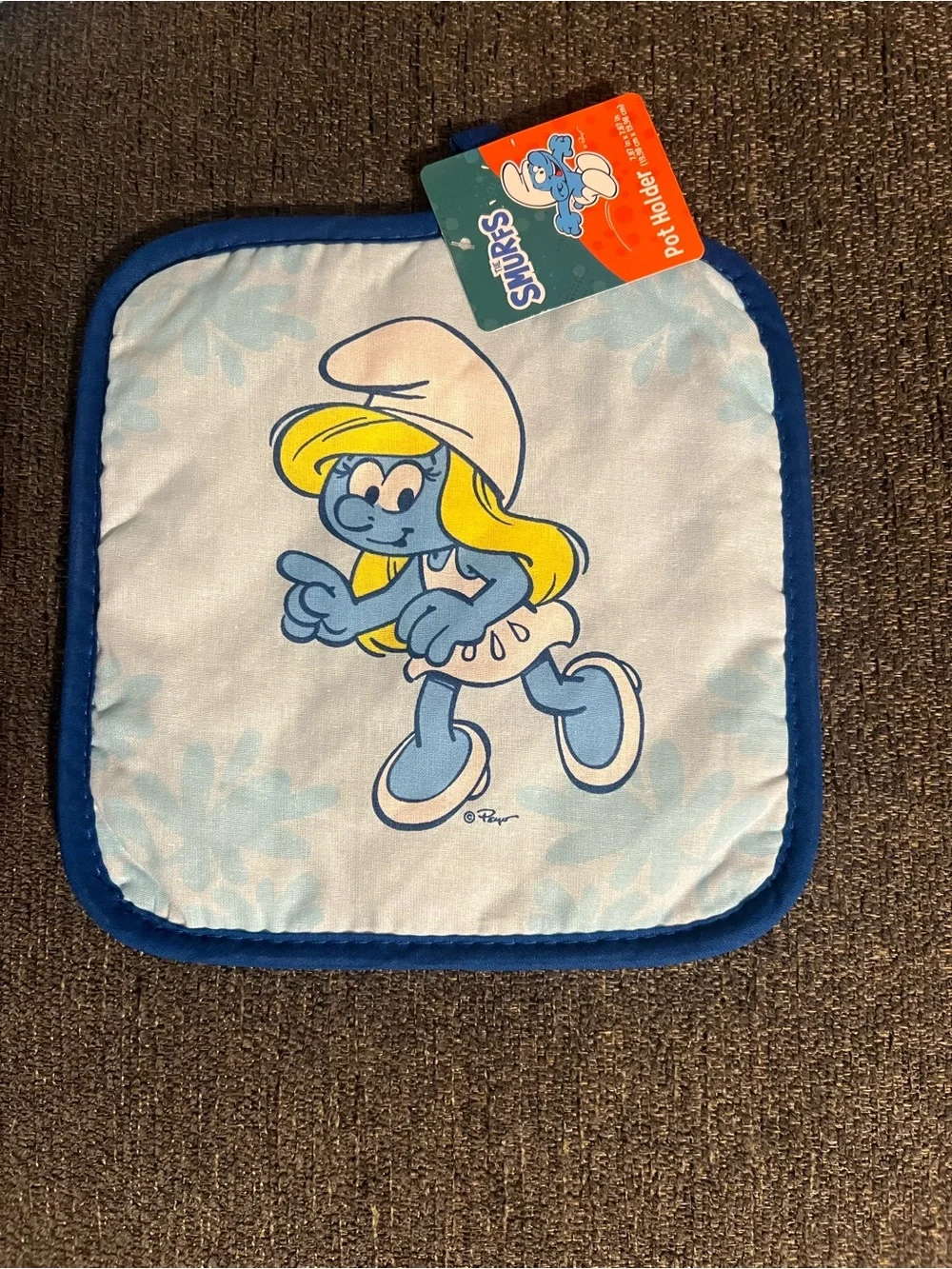 Smurfs Blue Oven Mitt, Pot Holder & Towel Set - Official Character Design
